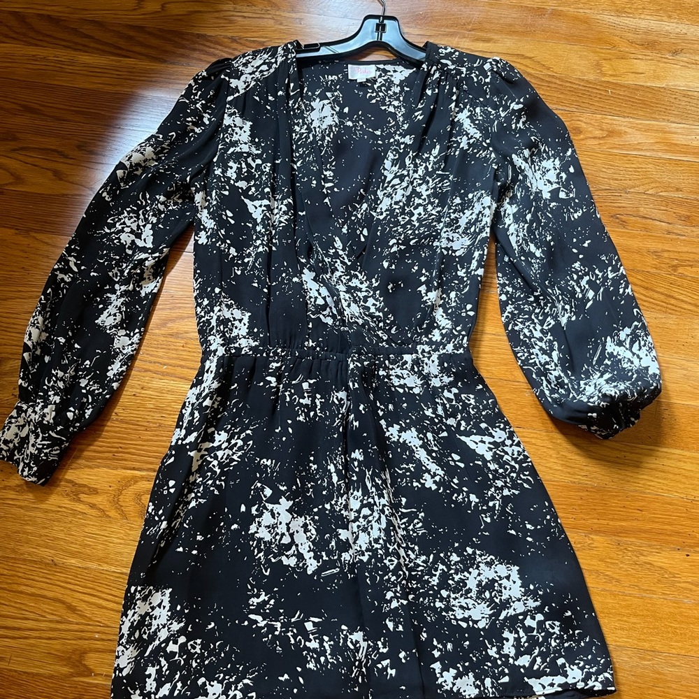 Parker Elegant Black and White Women's Dress